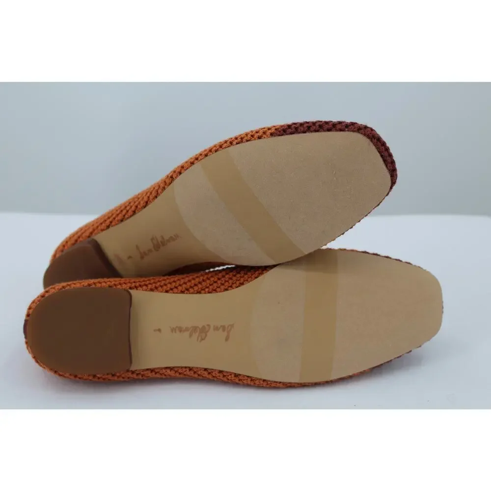SAM EDELMAN MADISON CROCHET BALLET FLAT SIZE 8 Orange Sunset NEW